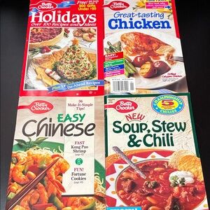 Betty Crocker vintage four piece set of Cookbooks